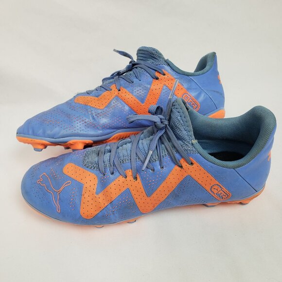 Puma Other - Puma Future Play FG/AG Sky Blue/Orange Girls Soccer Cleats Sz 4 EXCELLENT!!!